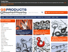Tablet Screenshot of gsproducts.co.uk